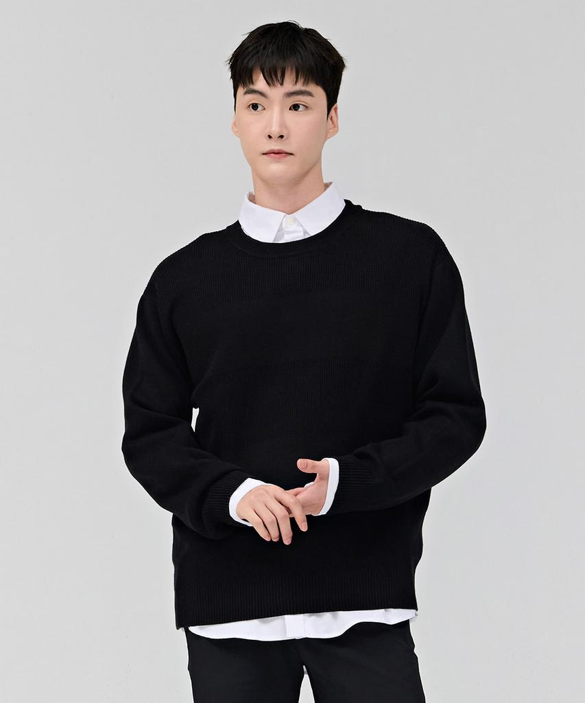 CHASECULT Men'S Modified Tissue Sweater - Black
