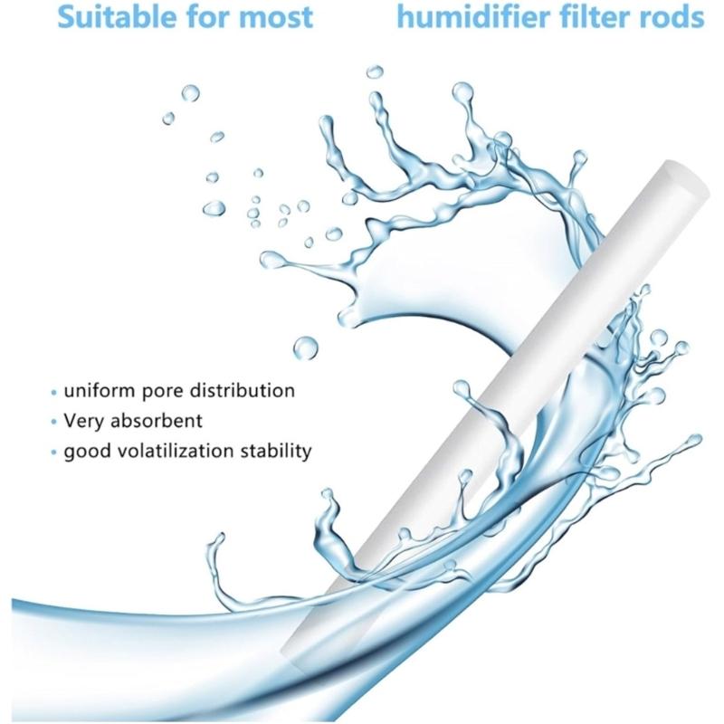 50pcs High Efficiency Cotton Wick Refills Filter Sticks for USB Mini Humidifiers Cool Mist Diffuser Replacement Wicks