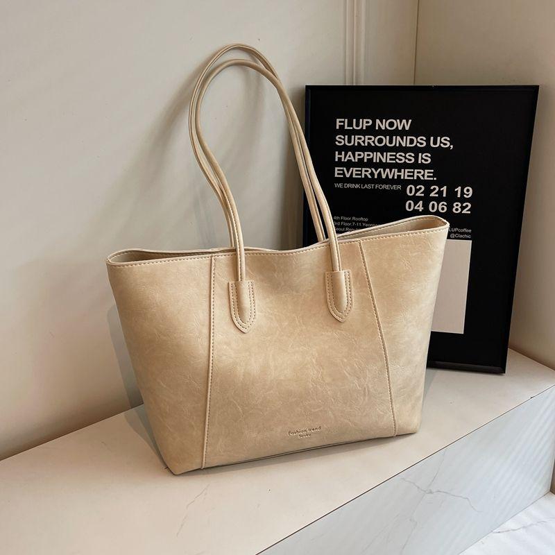 

Maillard Tote Bag Women s 2025 New Arrival Fancy Retro Shoulder Bag Large Capacity Totes Commuter Bag Rice White
