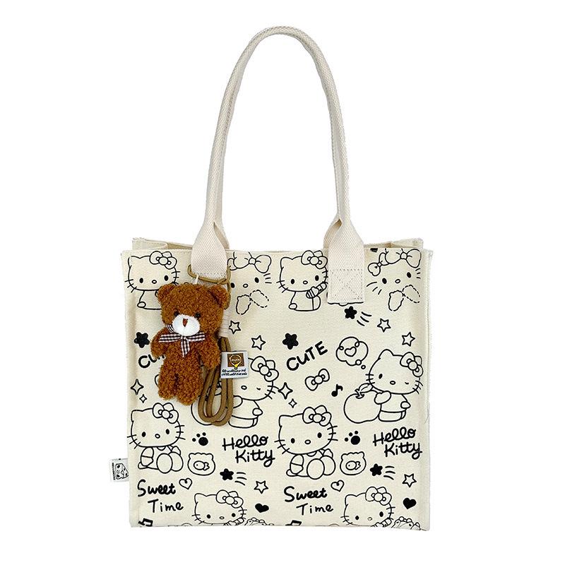 

Korean Lazy Style Large Canvas Tote Bag - Fashionable, Versatile, High-End Women s Commuter Shoulder Bag