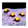 Bougies LED sans flamme - AIMOONSA - Design araignée - 10 pièces - Noir et orange - Piles LR1130