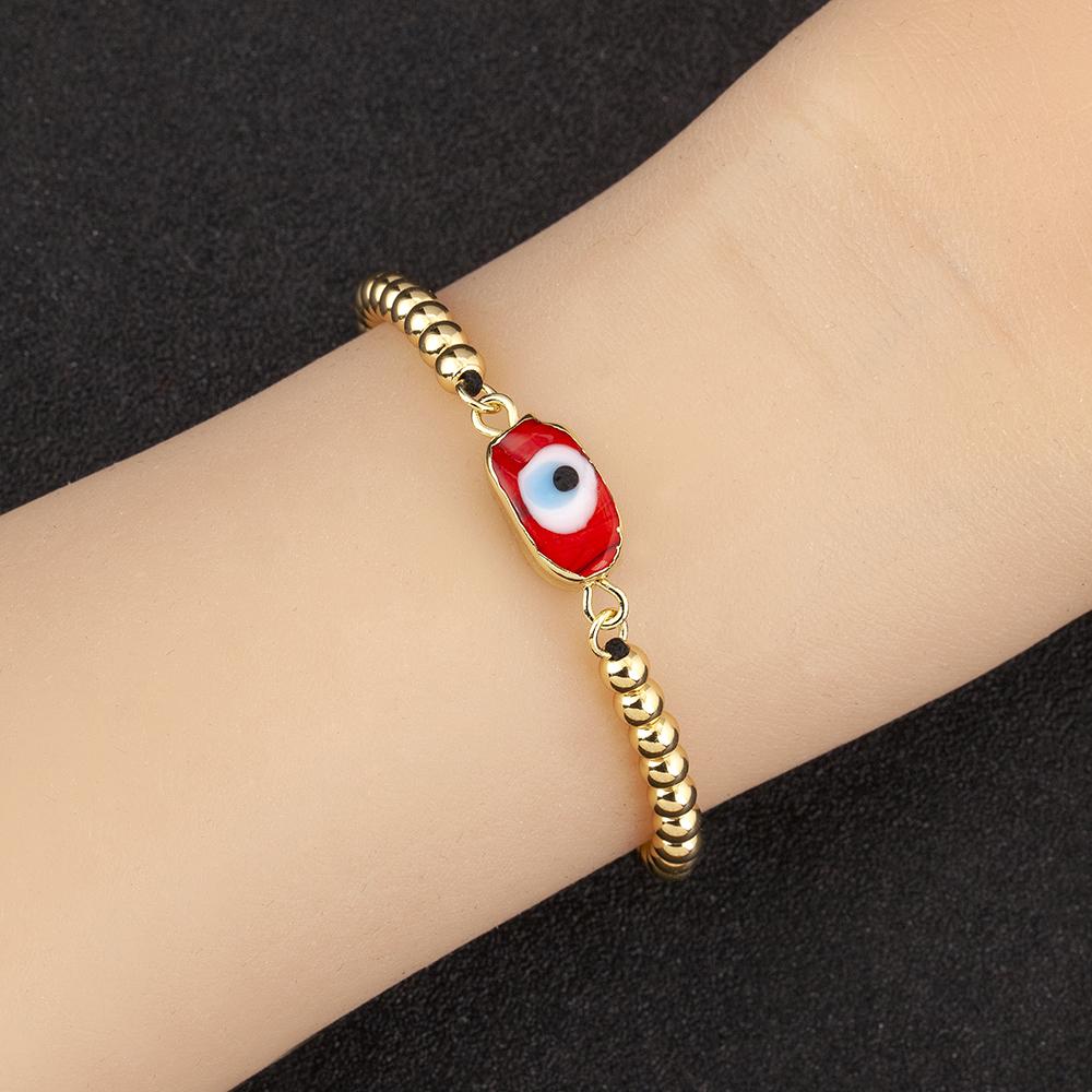 Nidin Neue Beliebte Unregelmäßige Geometrische Böser Blick Kettenarmbänder Verstellbar Für Frauen Hochzeitsfeier Schmuck Großhandel Zubehör