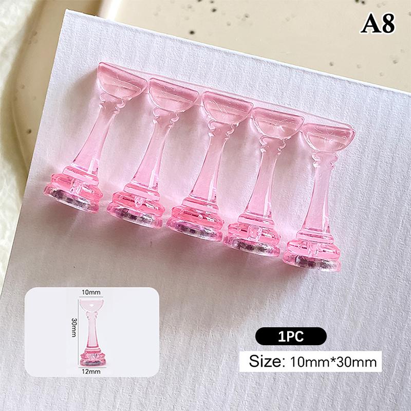 

1 шт. Акриловая подставка для ногтей, держатели для типсов, в форме шахматной фигуры, для DIY, магнитная, для тренировки, для демонстрации, инструмент для маникюра для салона A8