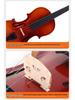 Hand-Crafted Solid Wood Violin: Suitable for Beginners and Professionals, Includes Triangle Case