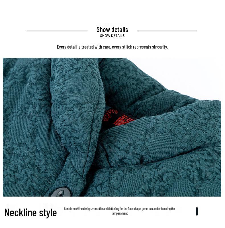 Damen Winterjacke aus Baumwolle mit Samt für Mittelalte und Ältere