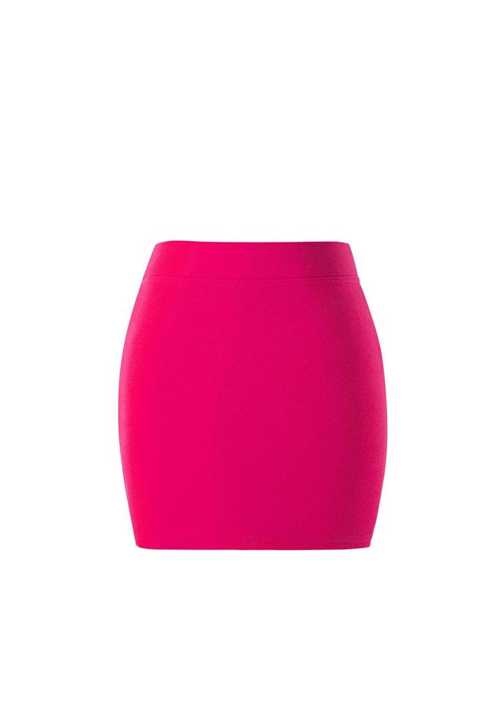 Solid Color Spring Summer Short Skirt With Hightemperature Setting For Office Wear