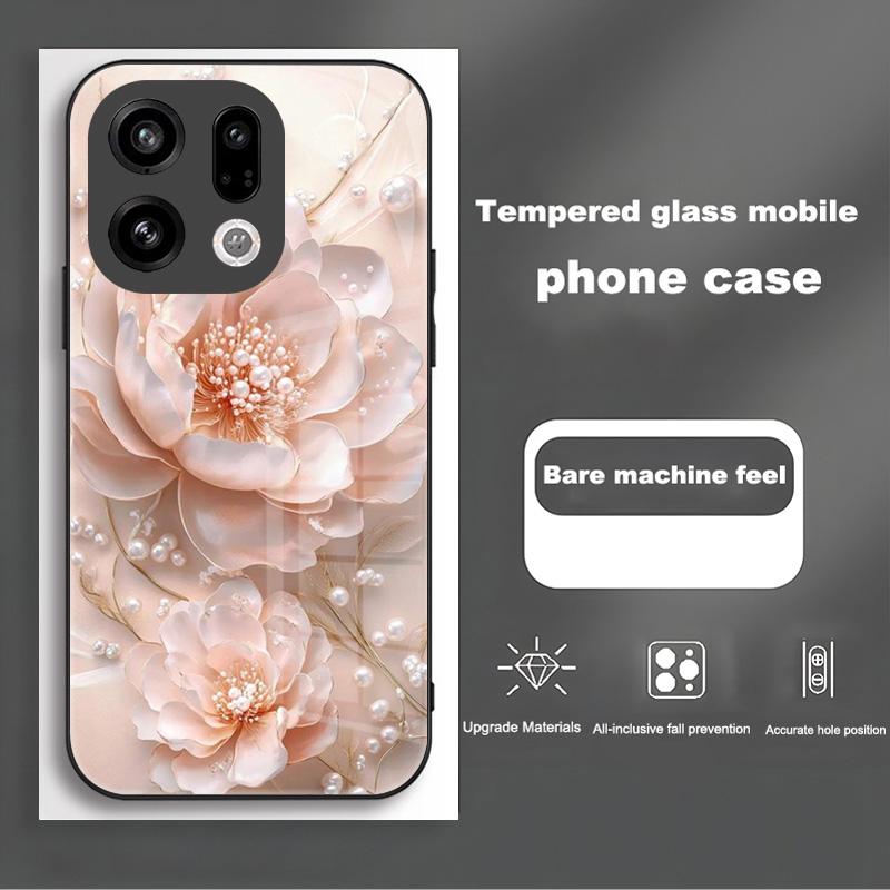 Tempered Glass Phone Case For OPPO Find X9 X9Pro 5G Fashion Shockproof Hard Back Cover For OPPO FindX9 X 9 Pro Protective Capa