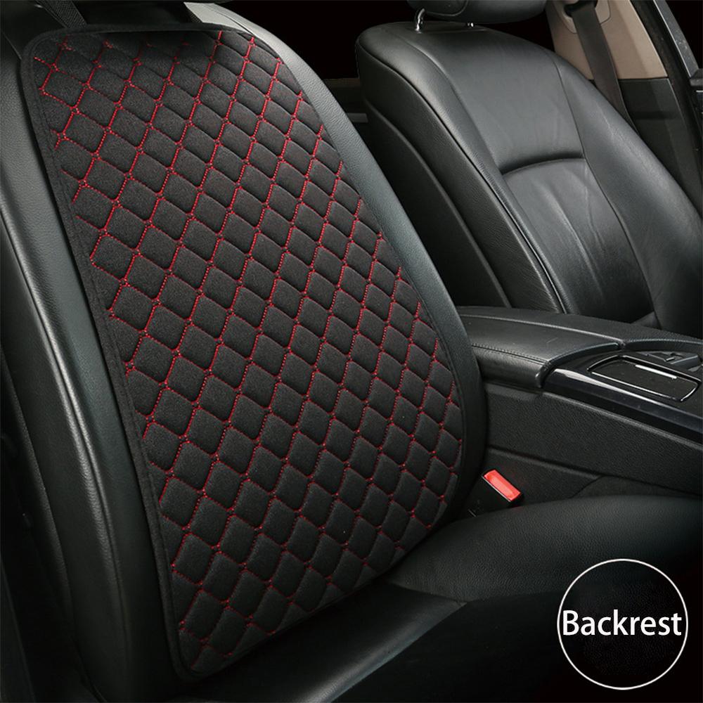 Large Flax Car Seat Covers Breathable Front/Rear Separate Backrest Seat Cover Linen For Autos Interior Details Automotive