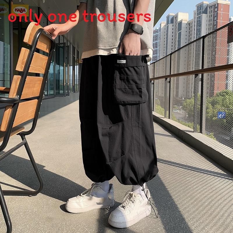 Pantaloni Cargo da Uomo con Tasche Multiple per Uso Casual Estivo
