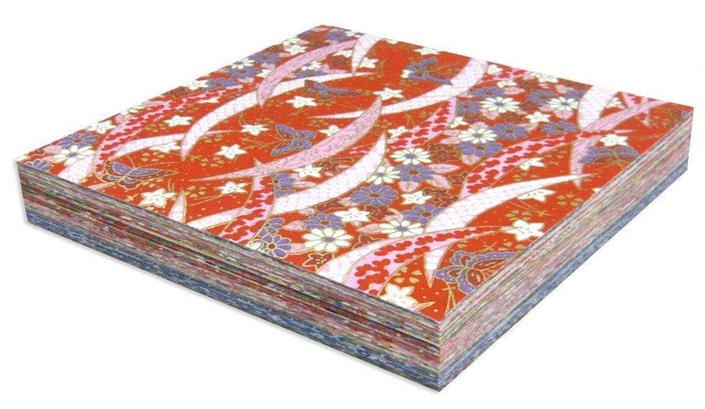 

Washi Kawasumi Chiyogami Yuzen Washi 100 patterns 1 sheet each 100 sheets (10cm)