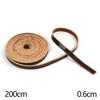 Universal 2Meters Single Sided Flat Cord Genuine Cow Leather Straps Strips DIY Clothing Making Bag Handles Belt Crafts Accessory