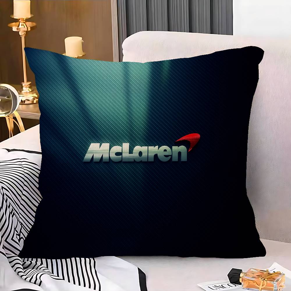Funda de Almohada Decorativa Estética de Habitación con Logo M-McLaren Decoración del Hogar Dormitorio Cama Sofá Funda de Cojín 45x45