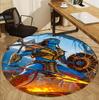 Avatar Pattern Round Rug, Indoor/Outdoor Mat, for Picnic, Gameroom, Bedroom, Office, Living Room, Home Decor Carpet, Birthday Gift