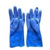 Weishibang 915 Blue Oil-Resistant Waterproof Rubber Gloves - Thickened, Wear-Resistant, Acid & Alkali Resistant.