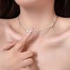 Kleurrijke Natuursteen Patchwork Ketting voor Dames - Elegante, Modieuze, Veelzijdige Sleutelbeenketting