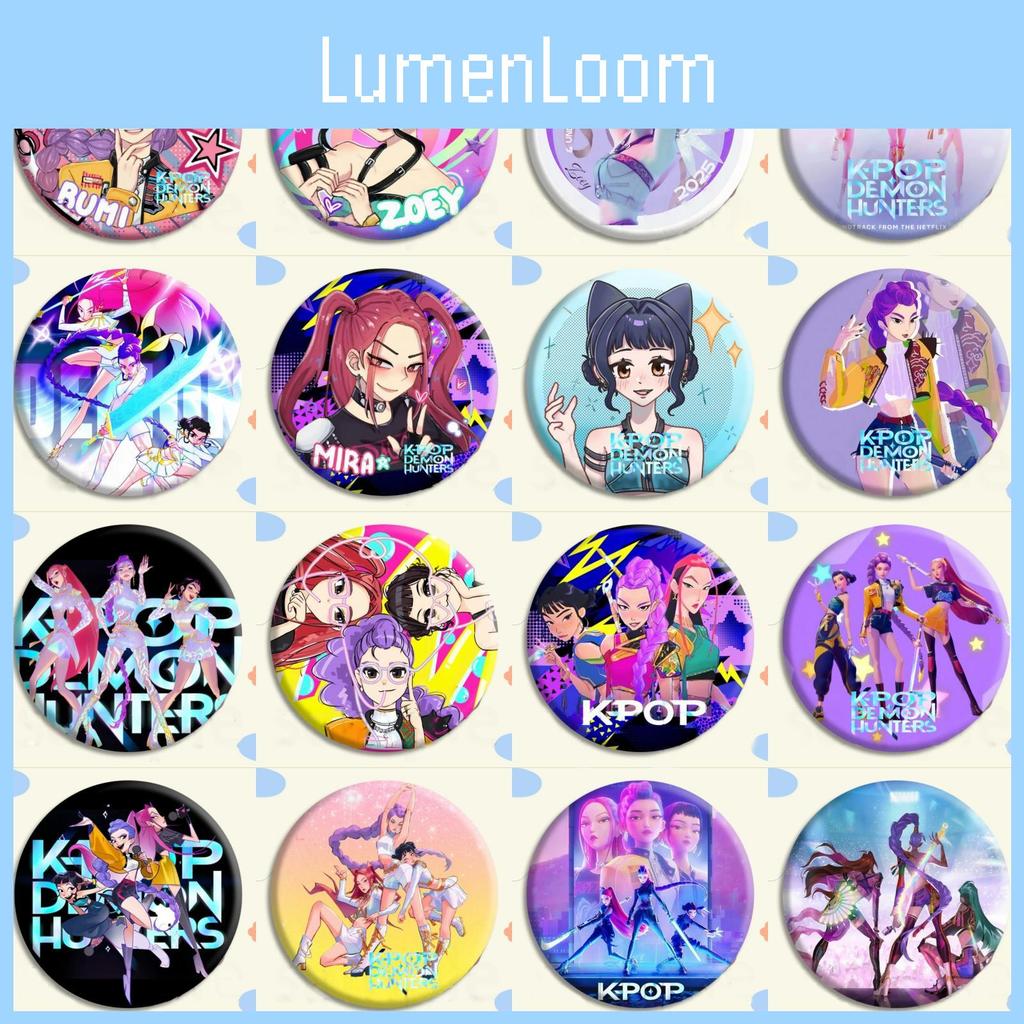 Kpop Lovci démonů Odznak Vzor postavy Anime zboží Módní dárek Fanoušci