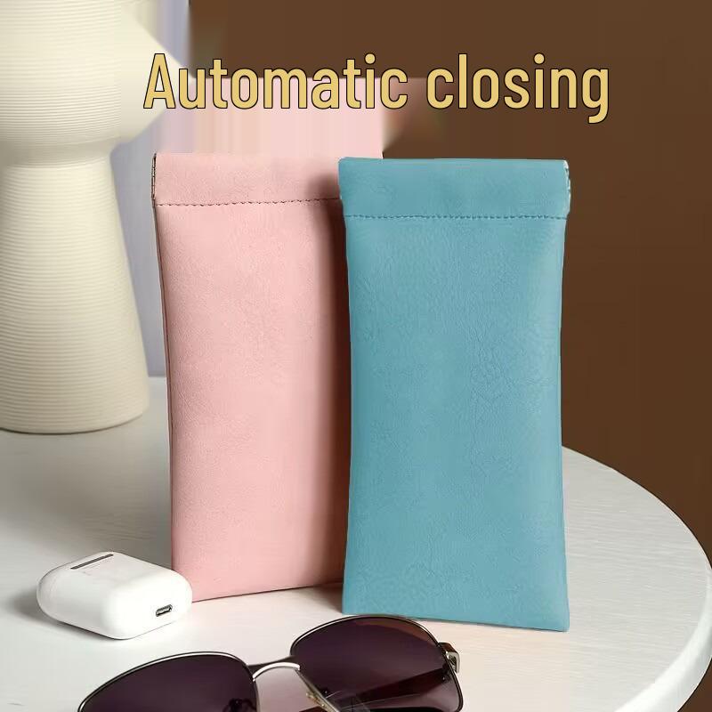 Snap-Closure Portable Sunglasses Bag and Storage Case