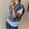 Autumn Winter O Neck Women Twist Sleeveless Cardigan Sweater Vest Korean Style Knitted Casual Short Tank Tops Fashion Elegant Clothing
