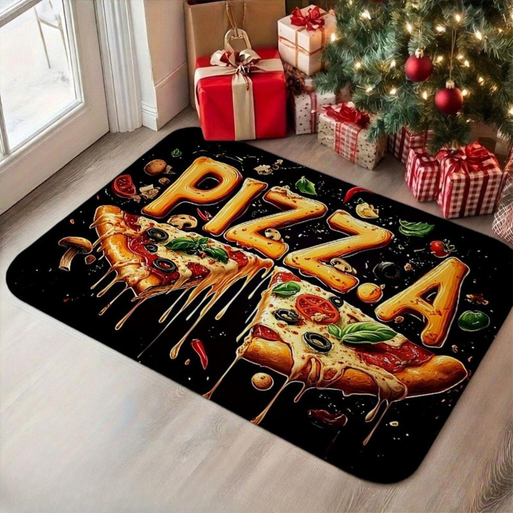 Funny Hamburger Doormat Cartoon Food Printed Floor Mat Non Slip Kitchen Rug Soft Carpet Welcome Mats Front Door Home Decor