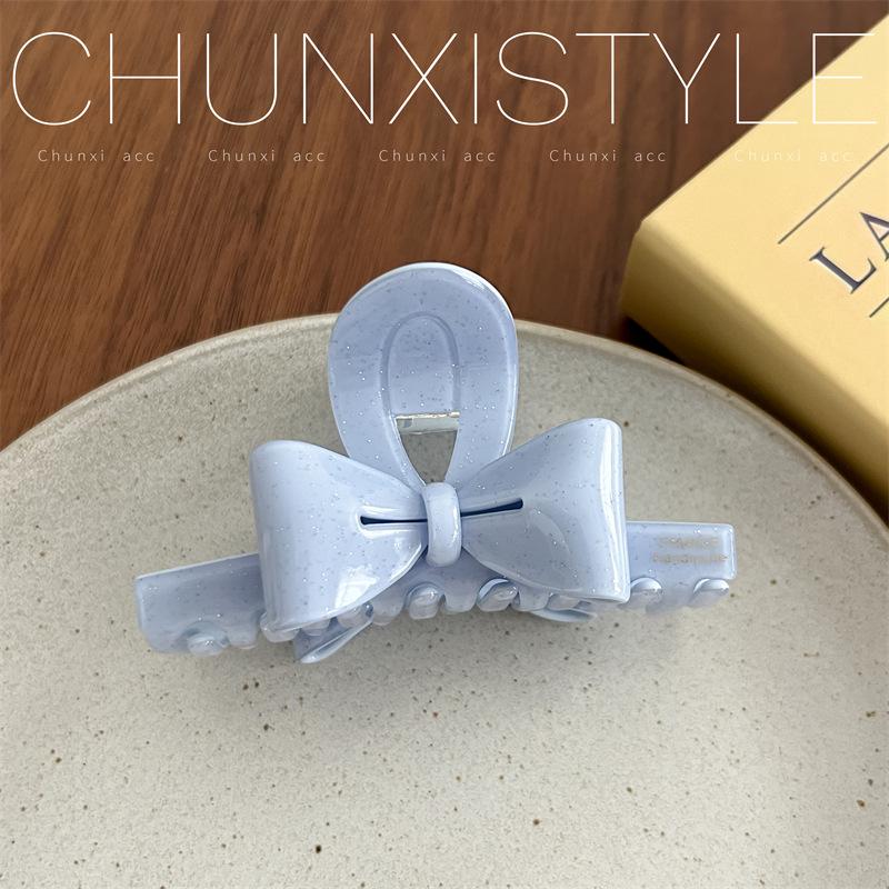 Elegante kleine Haarklammer mit Schleife im französischen Stil aus Acetat