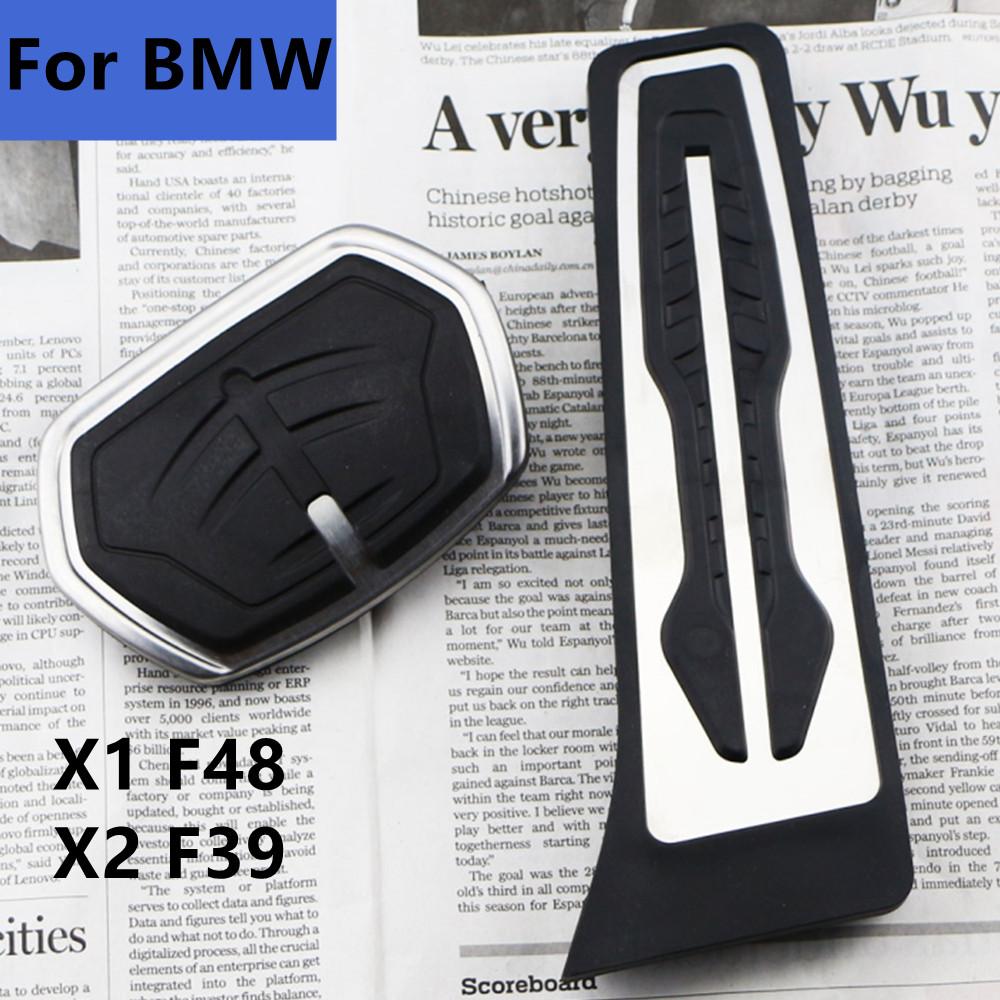 Pedal Cover For BMW X1 F48 2016- 2022 2021 X2 F39 2018 - 2021 AT ( LHD ) Stainless Steel Car Pedals Accelerator Gas Brake