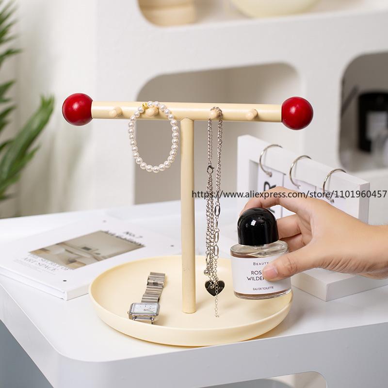 Nordic Ins-Style Jewelry And Accessory Storage Rack Entrance Aromatherapy Key Hanging Rack Desktop Storage Tray