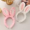 Soft Headband with Bunny Ears Plush Animal Hair Hoop Fluffy Easter Christmas Cosplay Cartoon Theme Party Costume