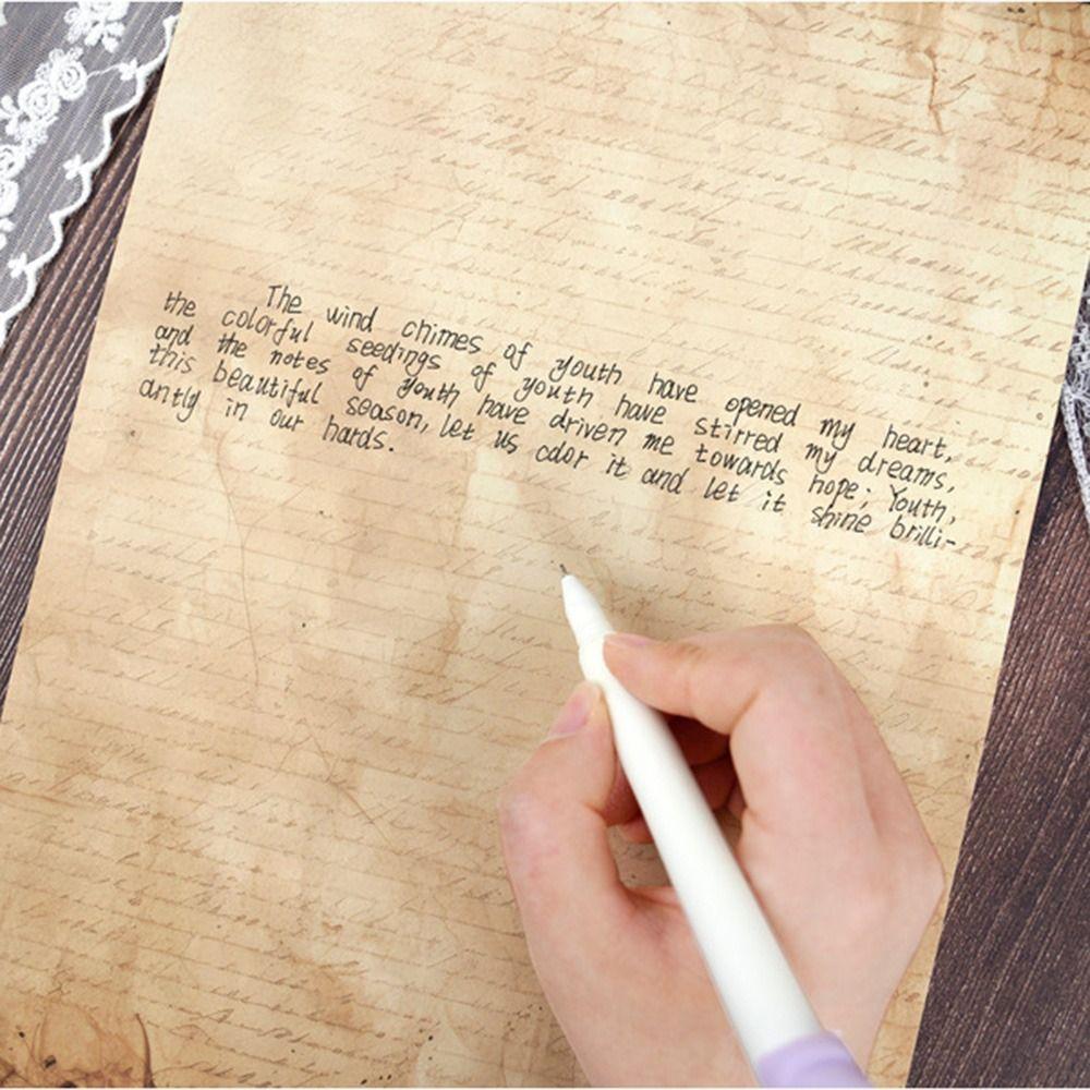 50 Sheets Simple Stationery Writing Paper Classical Pirate Scrolls Drawing