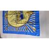 Used Hermes Carre 90 Marine Arum Ledoux Blue Vintage Silk Scarf