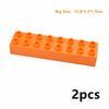 MOC Big Size Bulk Bricks Thick Building Blocks Educational Kid Creative Toys Slope Thin Large Particles Compatible With Duploes