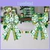 Irish Saint Patricks Day Decoration Ribbon Garland With Polyester Fabric For Festival Scene Decor