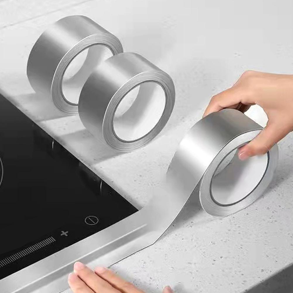 Aluminum Foil Duct Tape Professional Grade Silver Adhesive Sealing Tape for HVAC Refrigerator Heat Insulation Leak Proof Tape