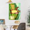 Masha Bear Wall Decor Tapestry Art For Pet Memorial Birthdaywedding Party Backdrop Family Gift