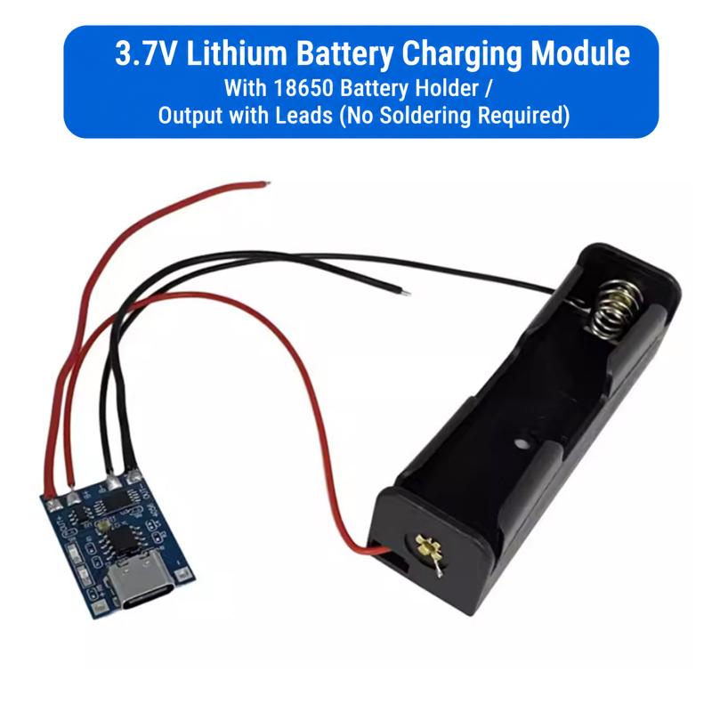 18650 TP4056 Lithium Battery Charger Module DIY Kit Fast Charging USB Power Boost Board for Mobile Power DIY Project