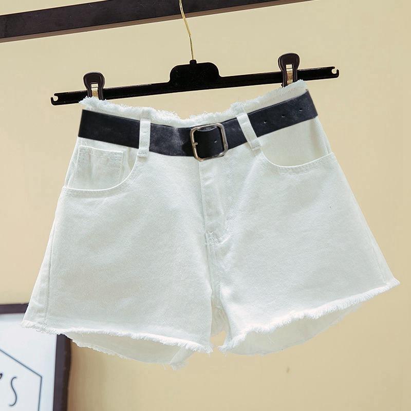 Classic and Minimalist Fashion Versatile Shorts Female Loose Summer Thin Ultra-high Waist Wide Leg A Word Denim Female Denim Shorts Individuality