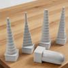 4 Piece Mandrel Wire Wrapping Tools Set Includes Triangular Round Oval Square and Handle for Metal Winding Jewelry Making