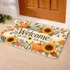 Golden Retriever Doormat Cute Witch Hat Dogs Halloween Pumpkin Welcome Mat Anti Slip Floor Carpet Entrance Rug Patio Porch Mat