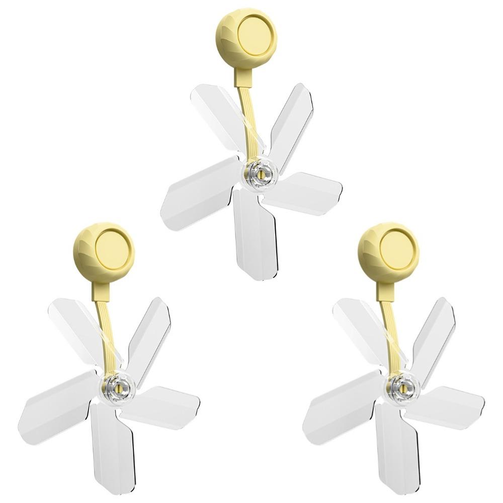 3Pcs Wall Mounted Conditioning Guide Fan Windmill Shaped Air Conditioner Vent Fan  For Home