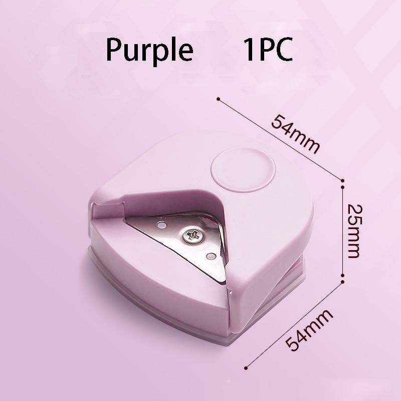 1 st Manuell R4 Rundhörnsstansverktyg med Ergonomiskt Handtag & Säkerhetsspaksmekanism - 4 mm Exakt Stans för Laminerade Kort
