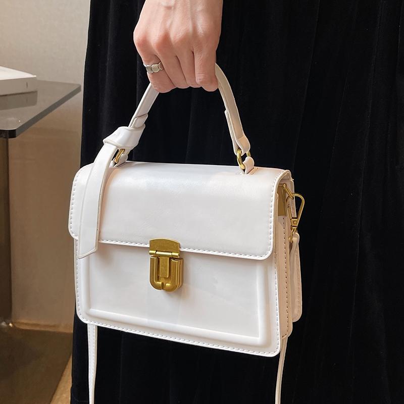 Summer Women's Square Handbags High Quality Pu Shoulder Crossbody Bags Sweet Girls Simple All-match Messenger Bag