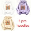 Fashion Kawaii Capybara Bow with Flower Kids Hooded Children's Sweatshirt Cute Hoody for Boys Girls Casual Hoodies Kids Clothing Top