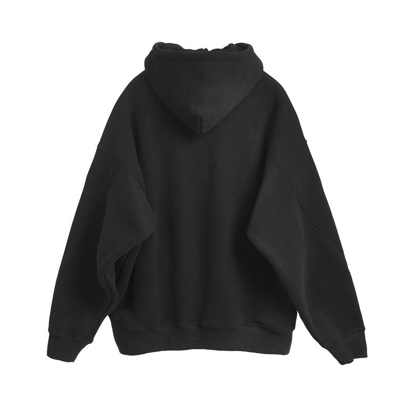 Trendy 400g Sherpa Fleece Hooded Sweatshirt - Non-Shedding
