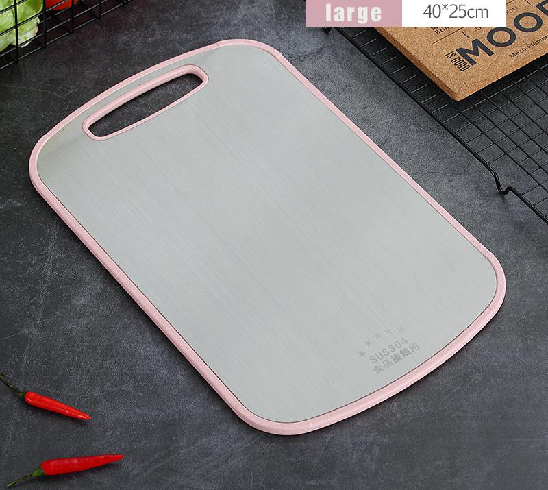 304 Edelstahl Schneidebrett Schimmelresistent Heimküche Lebensmittel Ergänzungspaneel Obst Rollnudel Schneidebrett Teigbrett