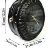 Retro Chic Round PU Handbag With Clock Face Design Womens Shoulder Crossbody Bag Daily Wear
