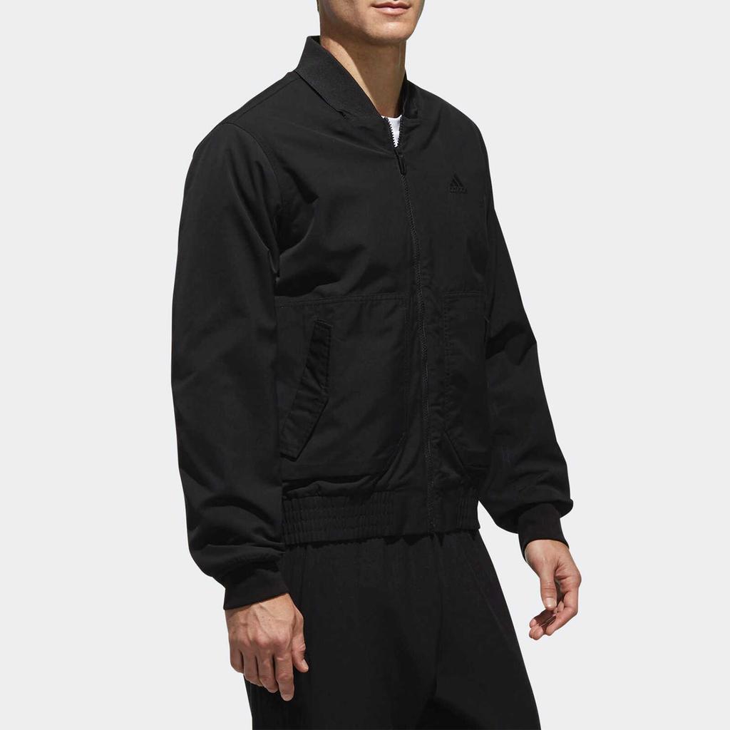 Adidas Ei Jkt Fl Bomber Sport Knit Fleece Jacket Men Jacket Black DT2486