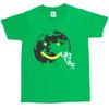1Tee Kids Boys Astronaut Spray Painting Smiling Face On The Moon T-Shirt