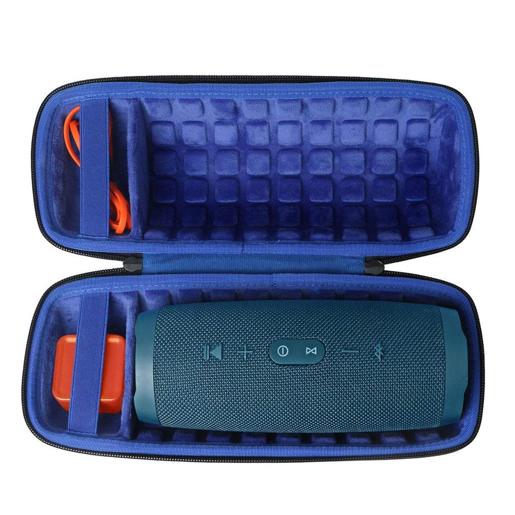 Co2crea Waterproof Hard Travel Case for JBL Charge 5/Charge 4 Bluetooth Speaker (Blue)