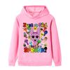 Cartoon Lustiger Druck Kinder Hoodie Jungen und Mädchen Herbst und Winter Lässig Bequem Weich Pullover Kapuzen-Sweatshirt
