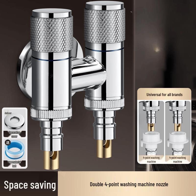 

TLXT Automatic Water Stop Faucet for Washing Machines