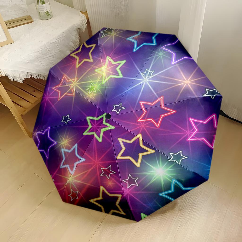 1pc Kpop Automatic Umbrella Compact Durable 8 Rib Design Compact Design All Season Travel Fashion Lovers Perfect Gift Valentine's Wedding Birthday